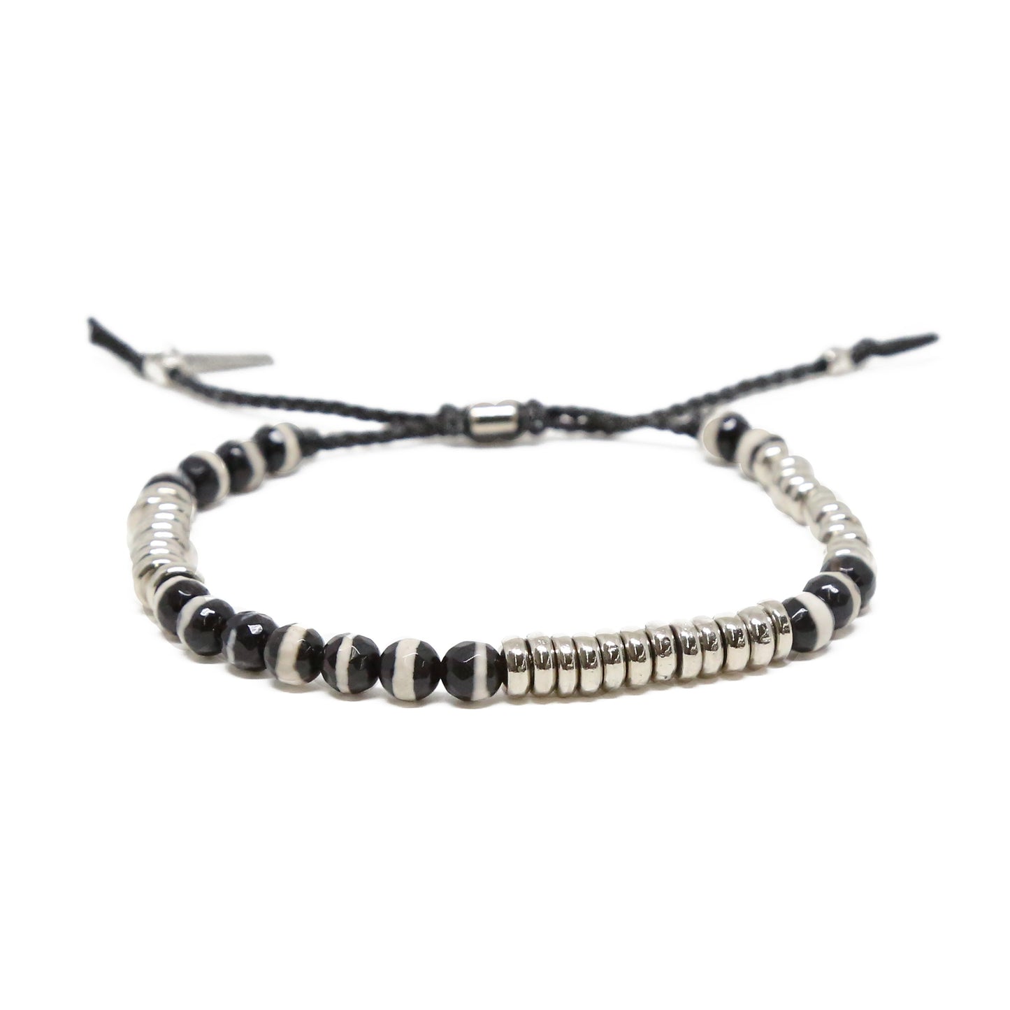 Dante's Promise Bracelet in Black and Silver Ox