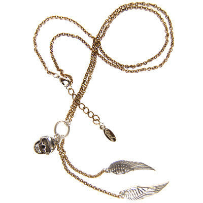 Skull and Wings Necklace
