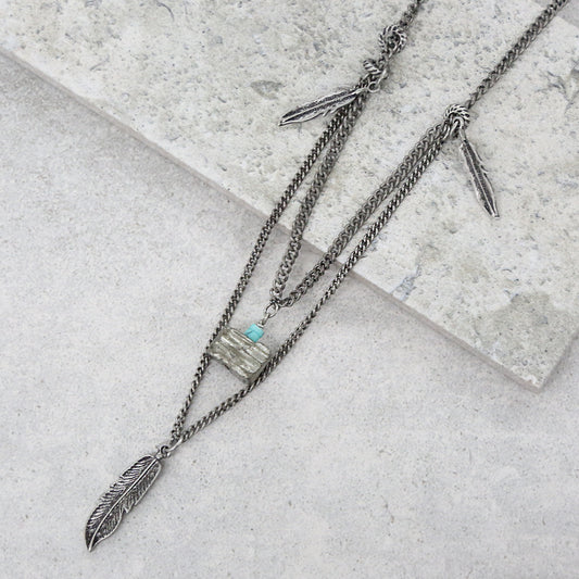 Cherokee Drift Necklace in Antique Silver