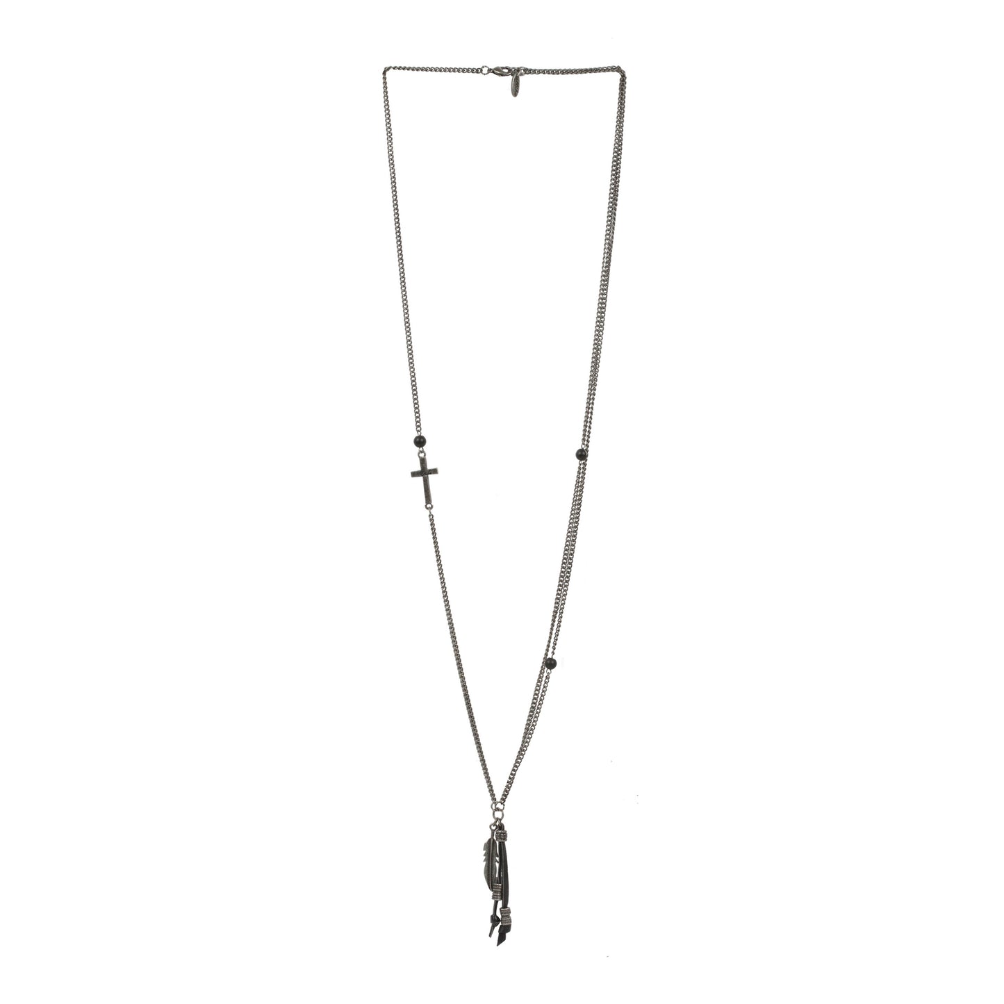 Too Tough To Fall Necklace in Antique Silver