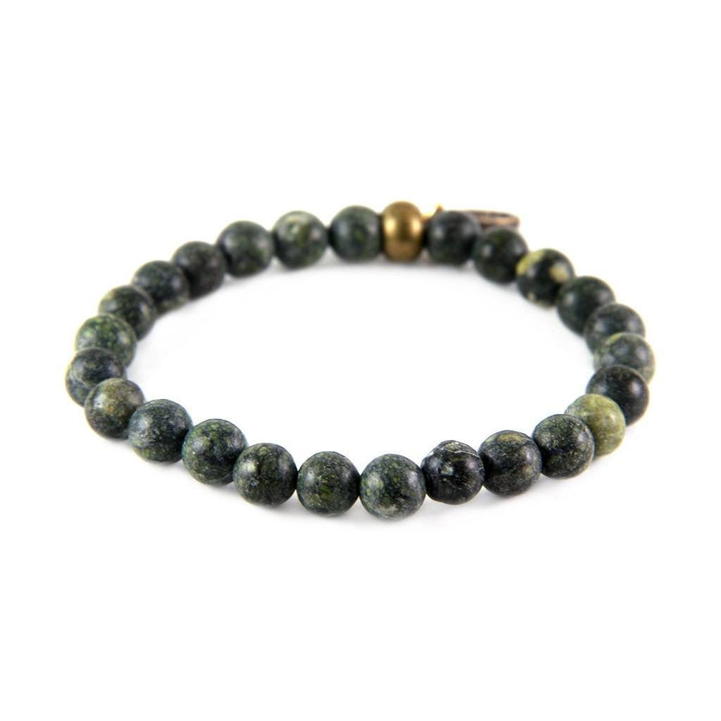 Mens Bracelet - Hot Lead Bracelet In Semi-Precious Stone And Bronze