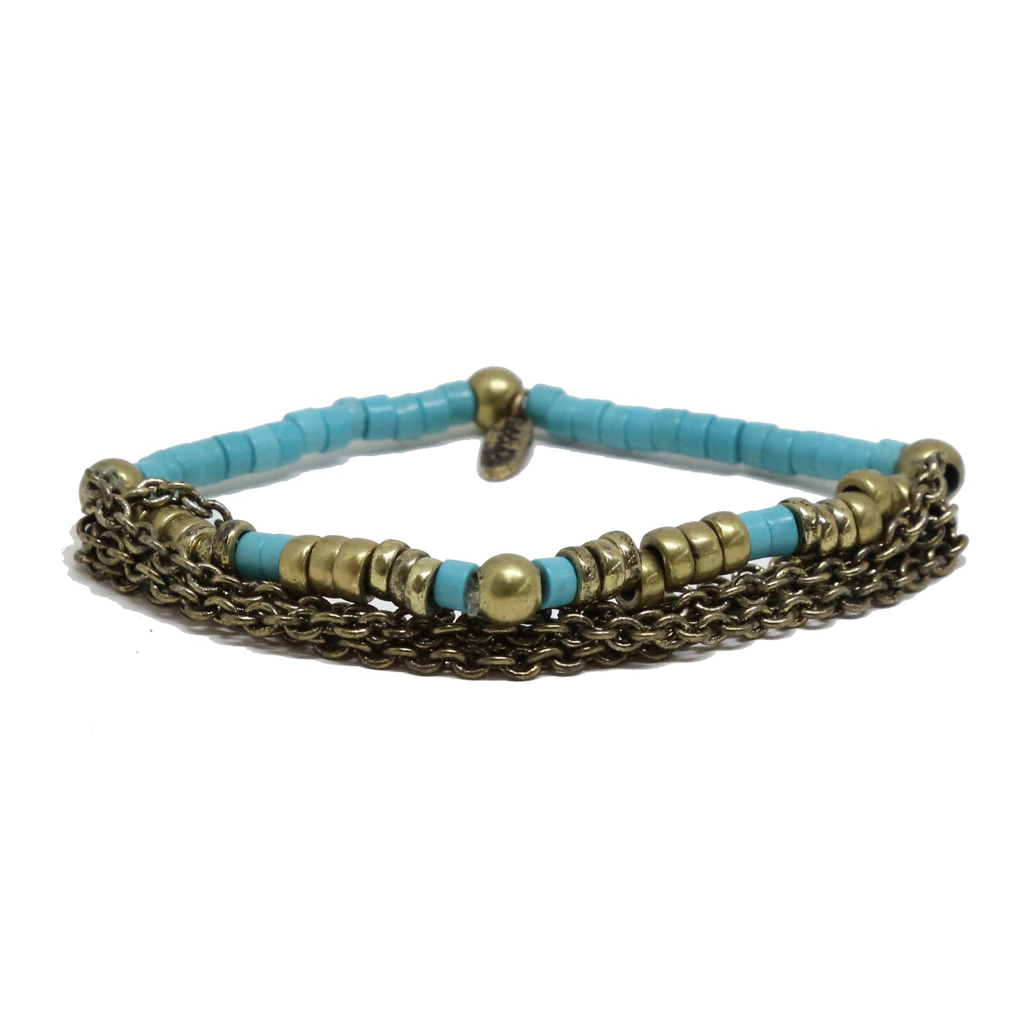 Hadrian Hishi Bracelet in Turquoise and Metal