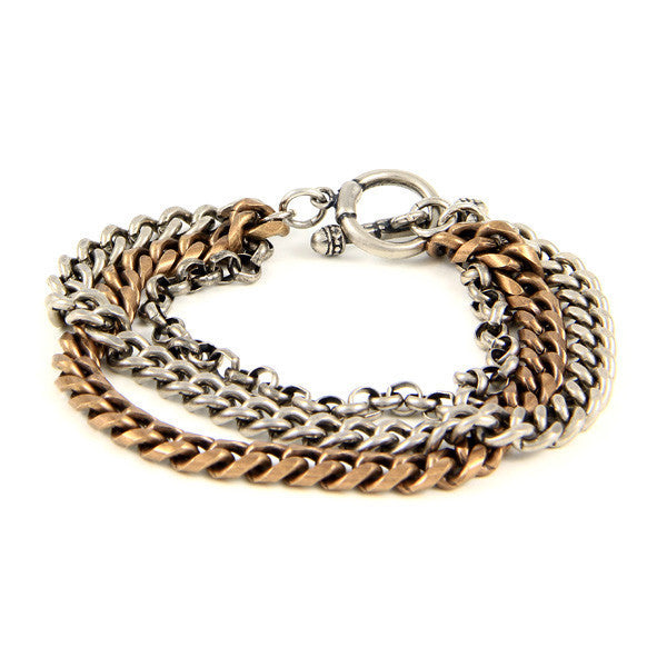 Three of a Kind Chain Combination Bracelet
