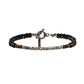 The Dirty Work Bracelet in Tiger's Eye and Black Crystal
