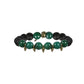 Truth or Dare Black and Green Agate Stretch Bracelet