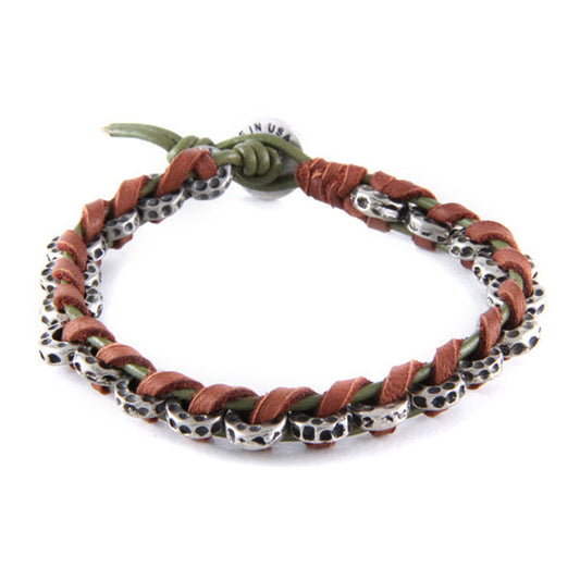 Protection Bracelet in Rust & Olive