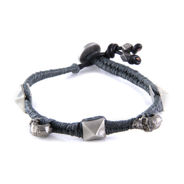Pain & Panic Bracelet in Dark Grey