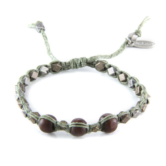 Past, Present & Future Bracelet in Olive