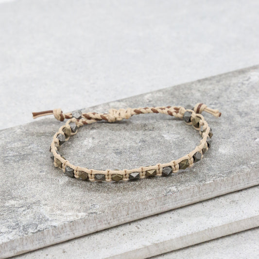 Exposed Roots Bracelet in Beige