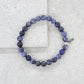Sodalite Beaded Elastic Stretch Bracelet