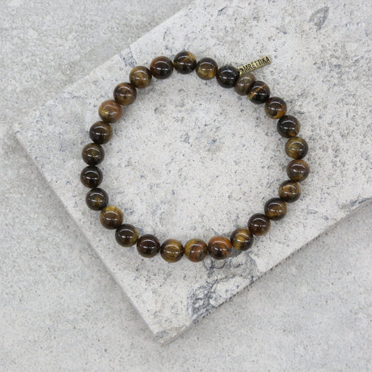 Tiger's Eye Semi Precious Stone Bracelet