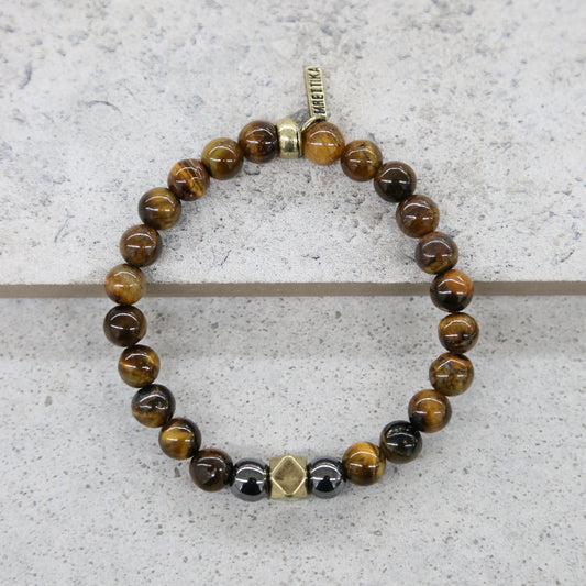 Break the Wave Bracelet in Tiger's Eye