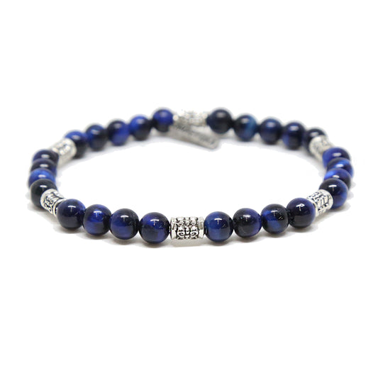 High Tide Bracelet on Blue and Silver Ox