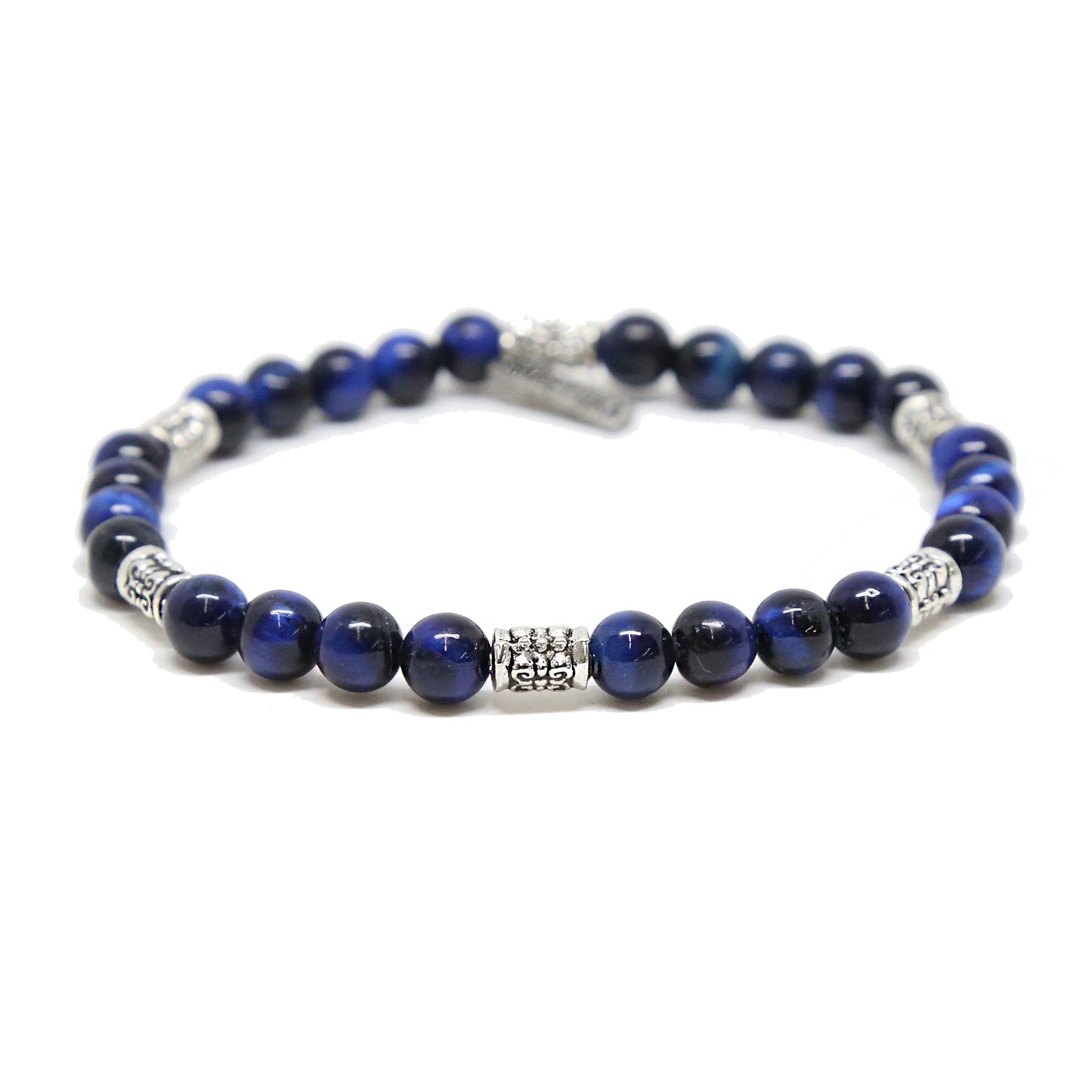 High Tide Bracelet on Blue and Silver Ox