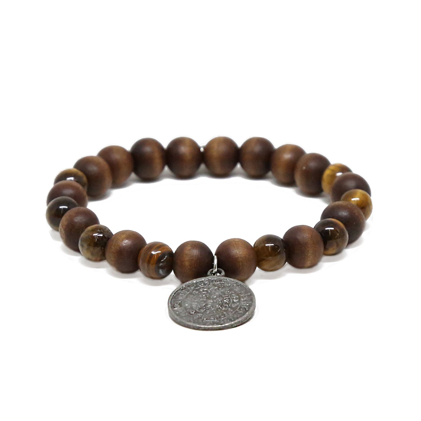 Spare Change Bracelet in Wood and Silver Ox