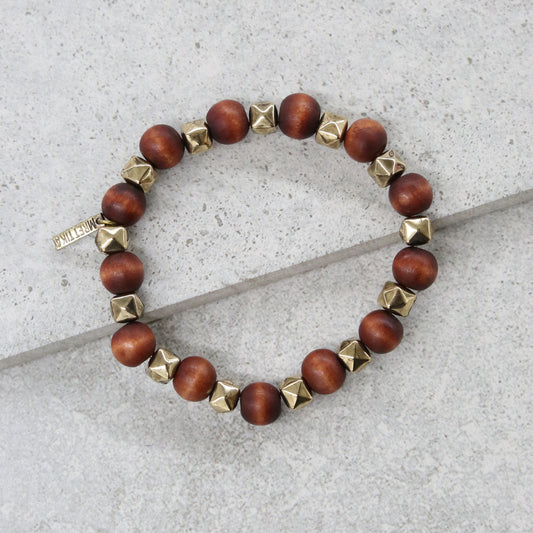 Forrestel Bracelet in Wood and Gold