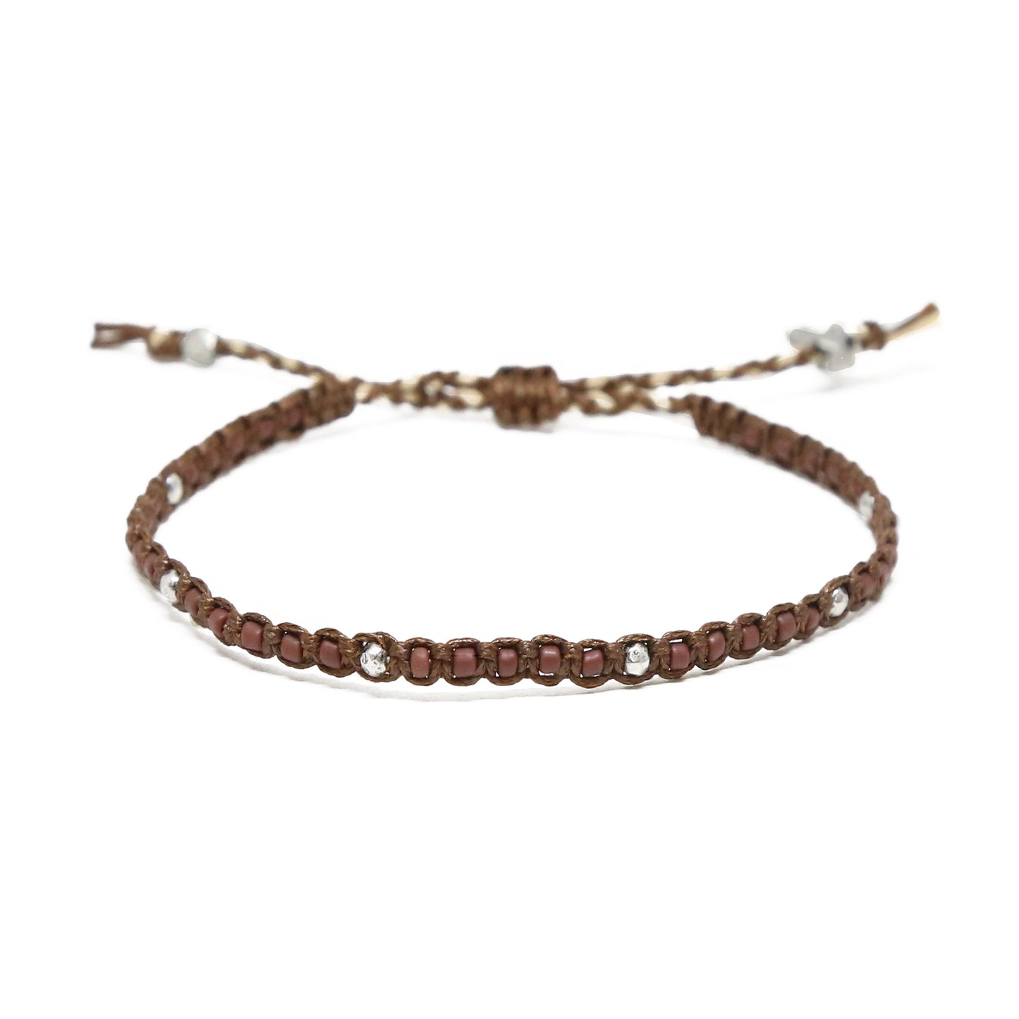 Island Voices Bracelet in Brown and Silver Ox