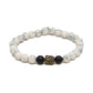 Center Yourself Bracelet in White and Brass