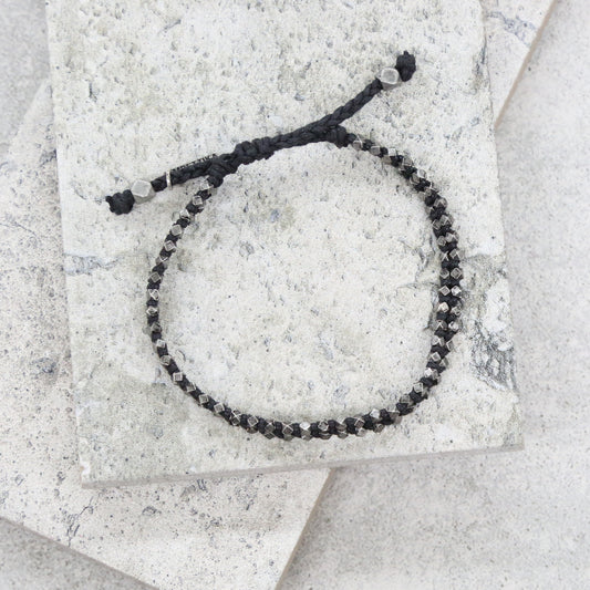 Salt Water Bracelet in Black and Silver Ox
