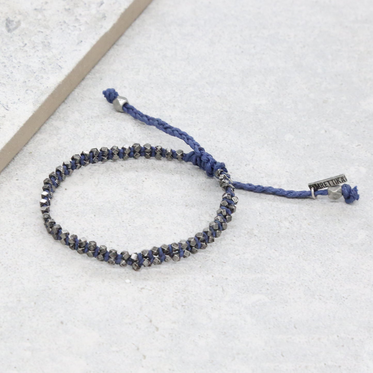 Salt Water Bracelet in Blue and Silver Ox