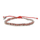 Salt Water Bracelet in Red and Silver Ox