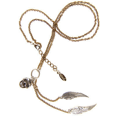 Skull and Wings Necklace