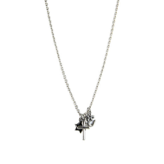 Silver Co-Exist Chain Necklace