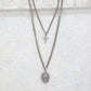 Close to Home Necklace in Silver Ox