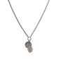 Silver Ox Chain Necklace with Ancient Pendant Charms