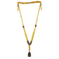 Tribal Fringe Necklace in Mustard & Brass