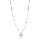 Depths of Tambora Necklace in White and Silver Ox