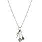 Mens Necklace - Lion Hearted Triple Charm Necklace In Silver