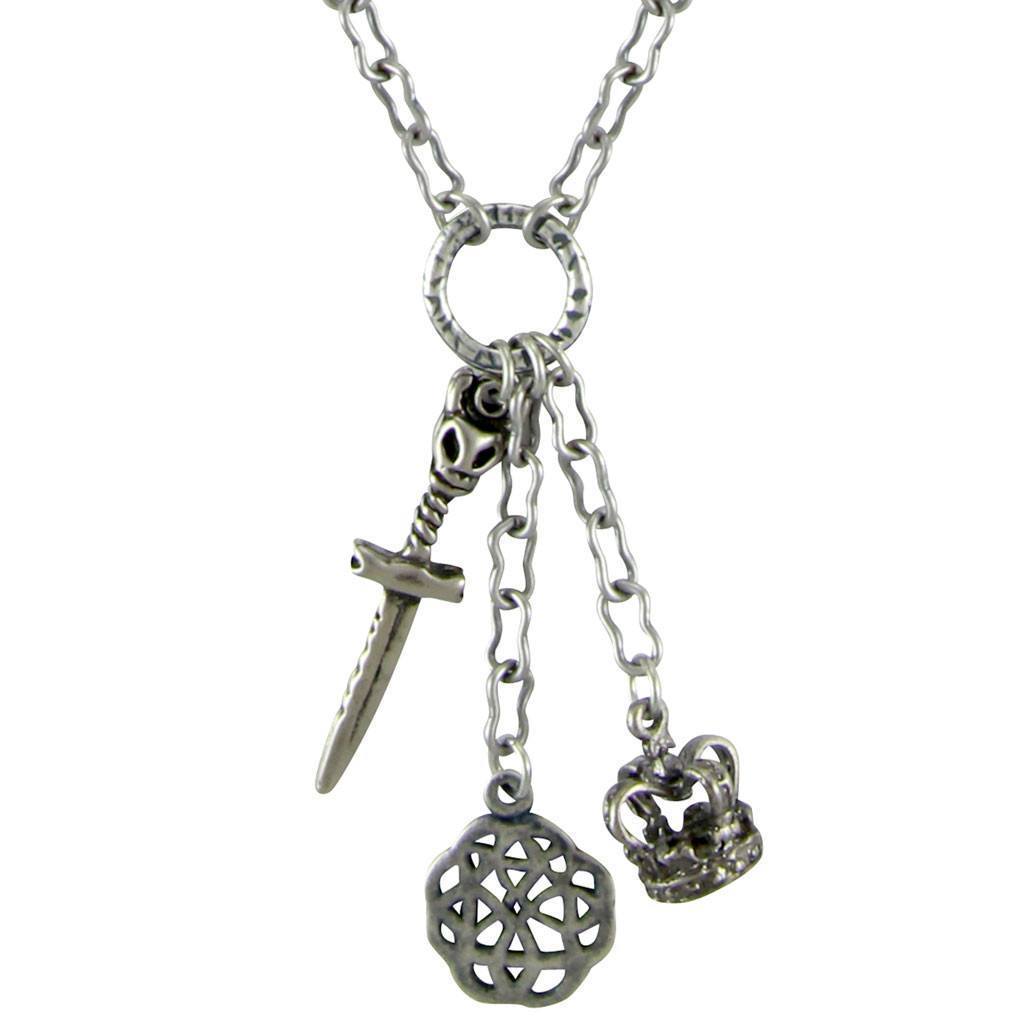 925 Sterling Silver Mens Large Cross Charm Necklace 24