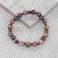 Fresh Finds Bracelet in Pink Rhodonite and Silver Ox